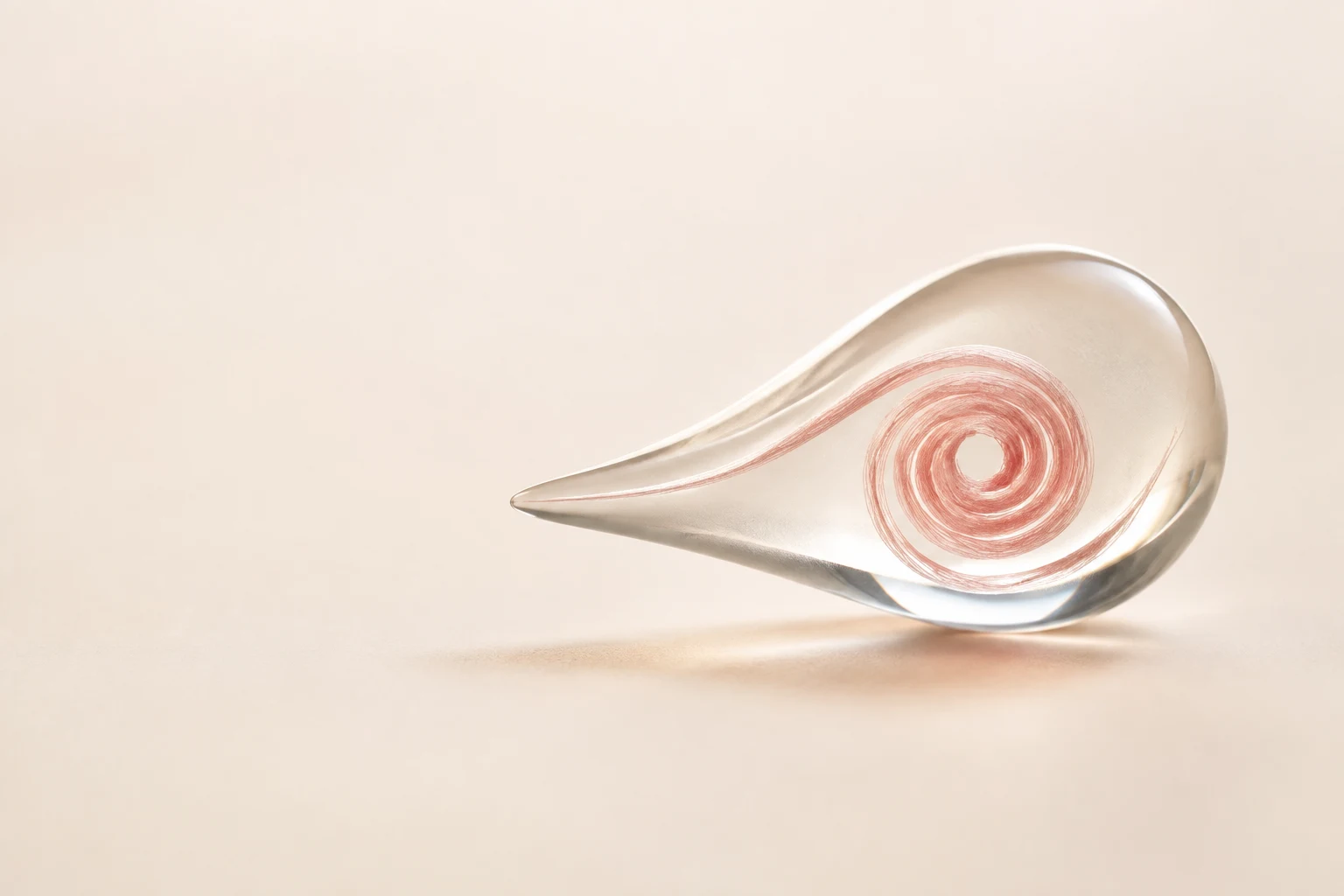 Conceptual glass sculpture for archive
